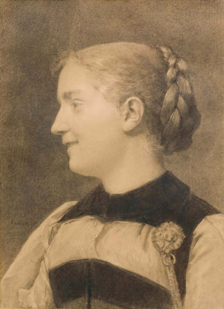 Anker Albert - Jeune fille au chignon