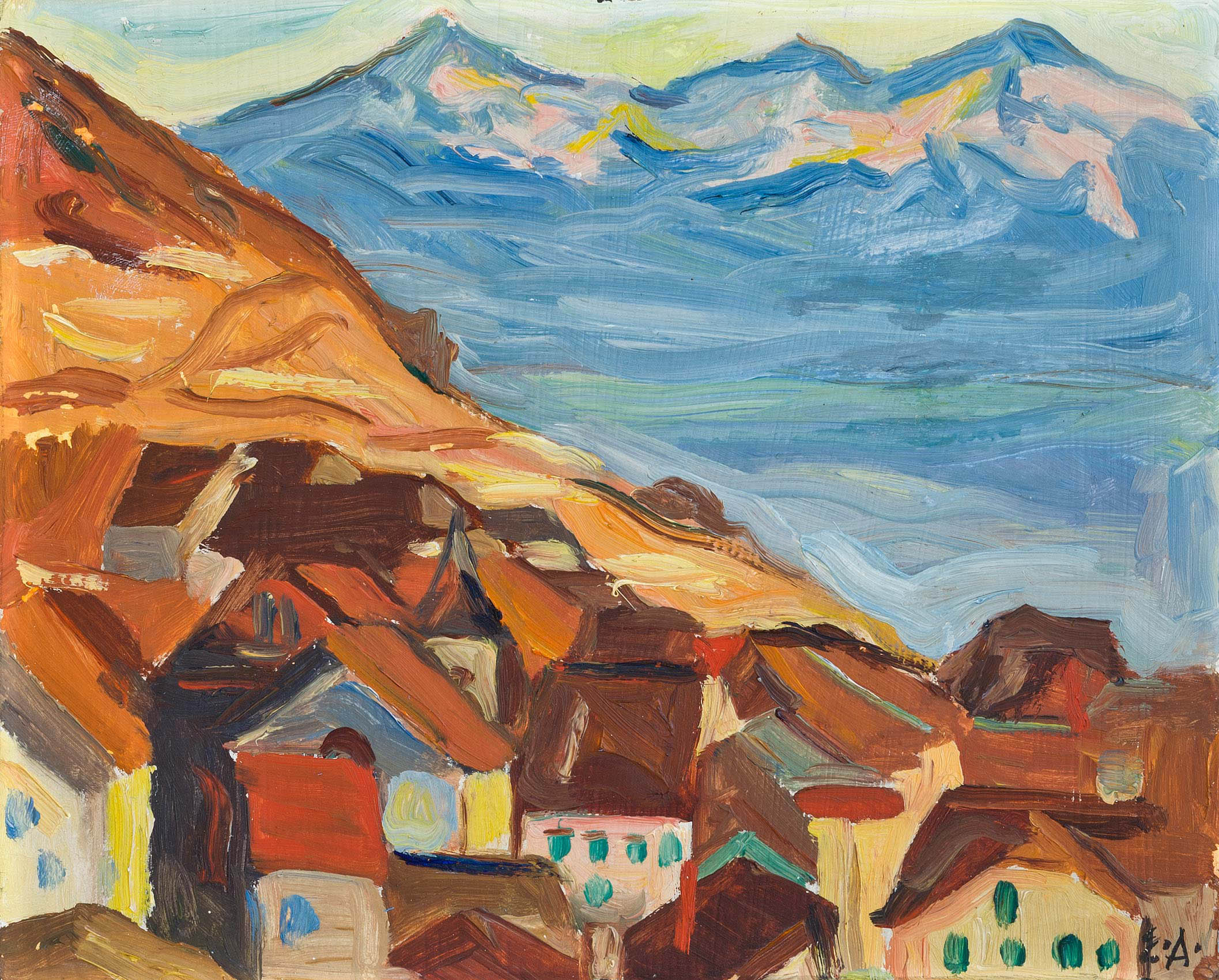 Andenmatten Léo - Vue sur le lac Léman Andenmatten Léo - Vue sur le lac Léman