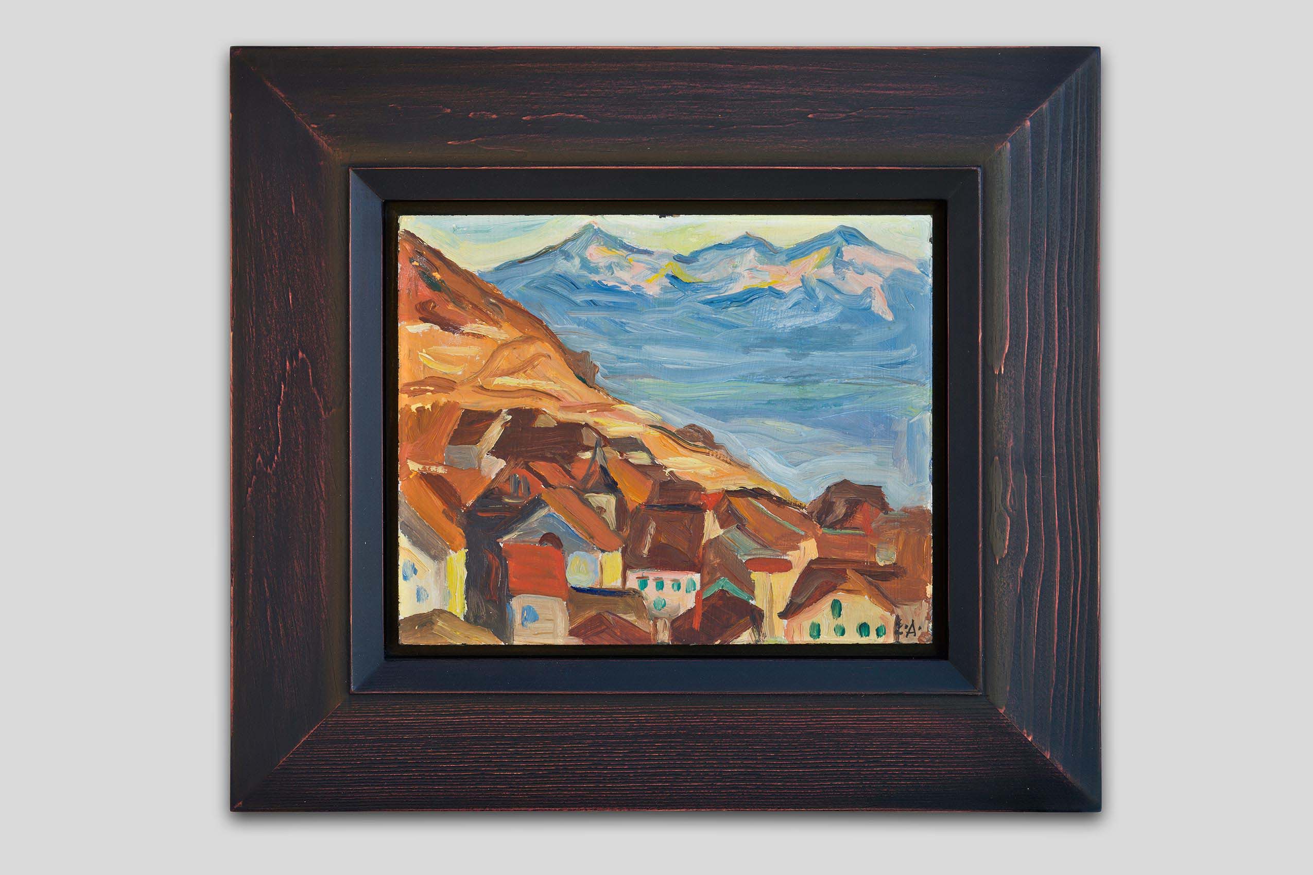 Andenmatten Léo - Vue sur le lac Léman - Encadré Andenmatten Léo - Vue sur le lac Léman - Encadré