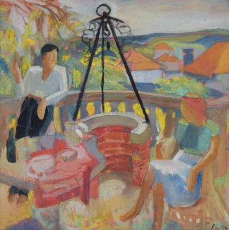 Bille Edmond - Gespräch auf der Terrasse