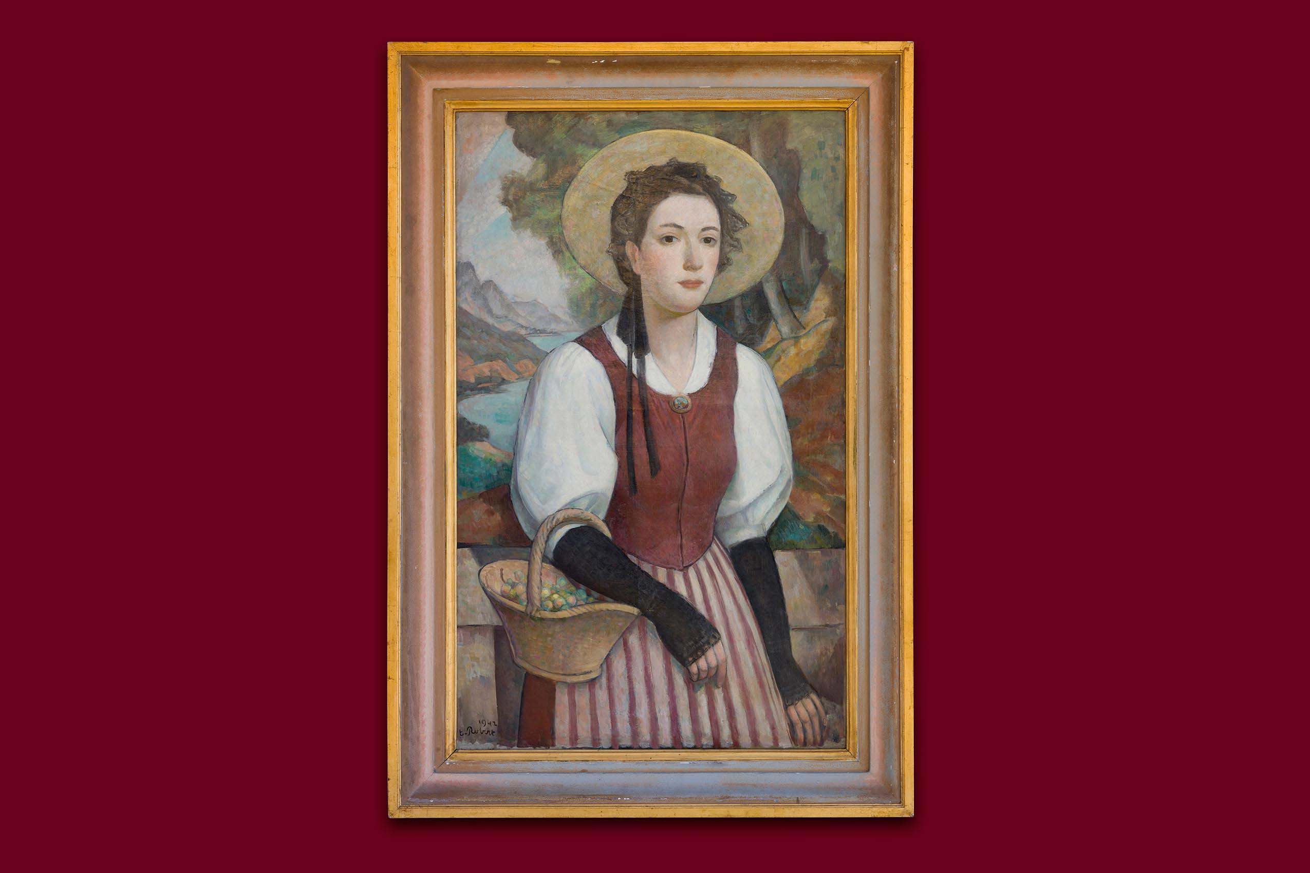 Robert Paul-Théophile - Fête de vin, Neuchâtel - Encadré Robert Paul-Théophile - Fête de vin, Neuchâtel - Encadré