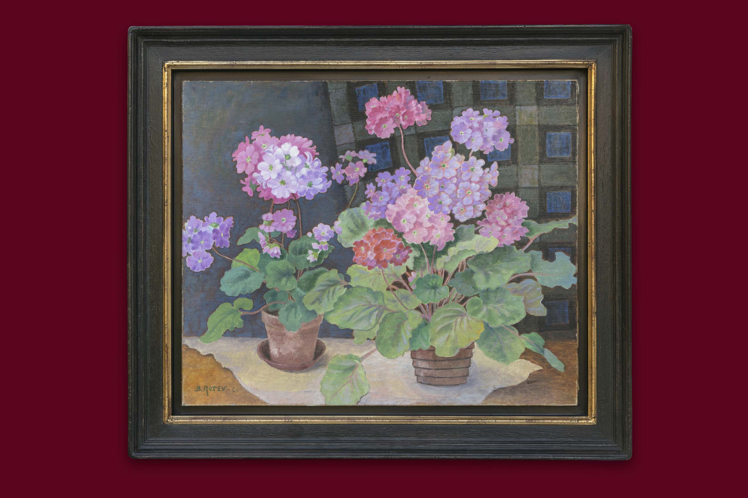 Roten-Calpini Berthe - Primevères - Gerahmt Roten-Calpini Berthe - Primevères - Gerahmt