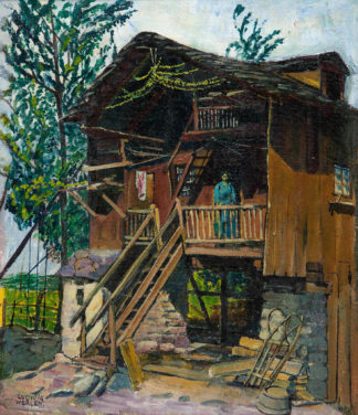 Werlen Ludwig - Maison avec personnage