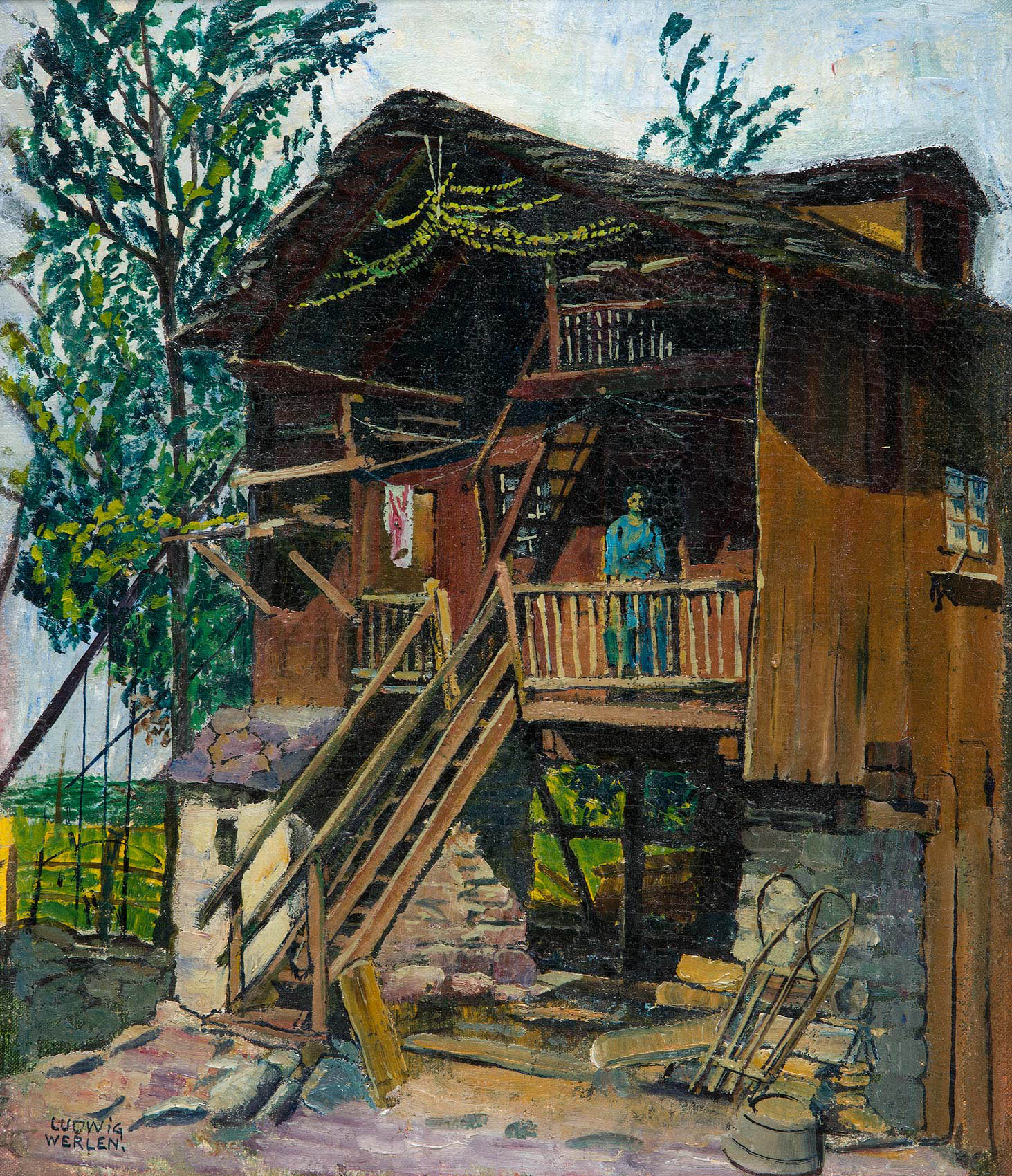 Werlen Ludwig - Maison avec personnage Werlen Ludwig - Maison avec personnage