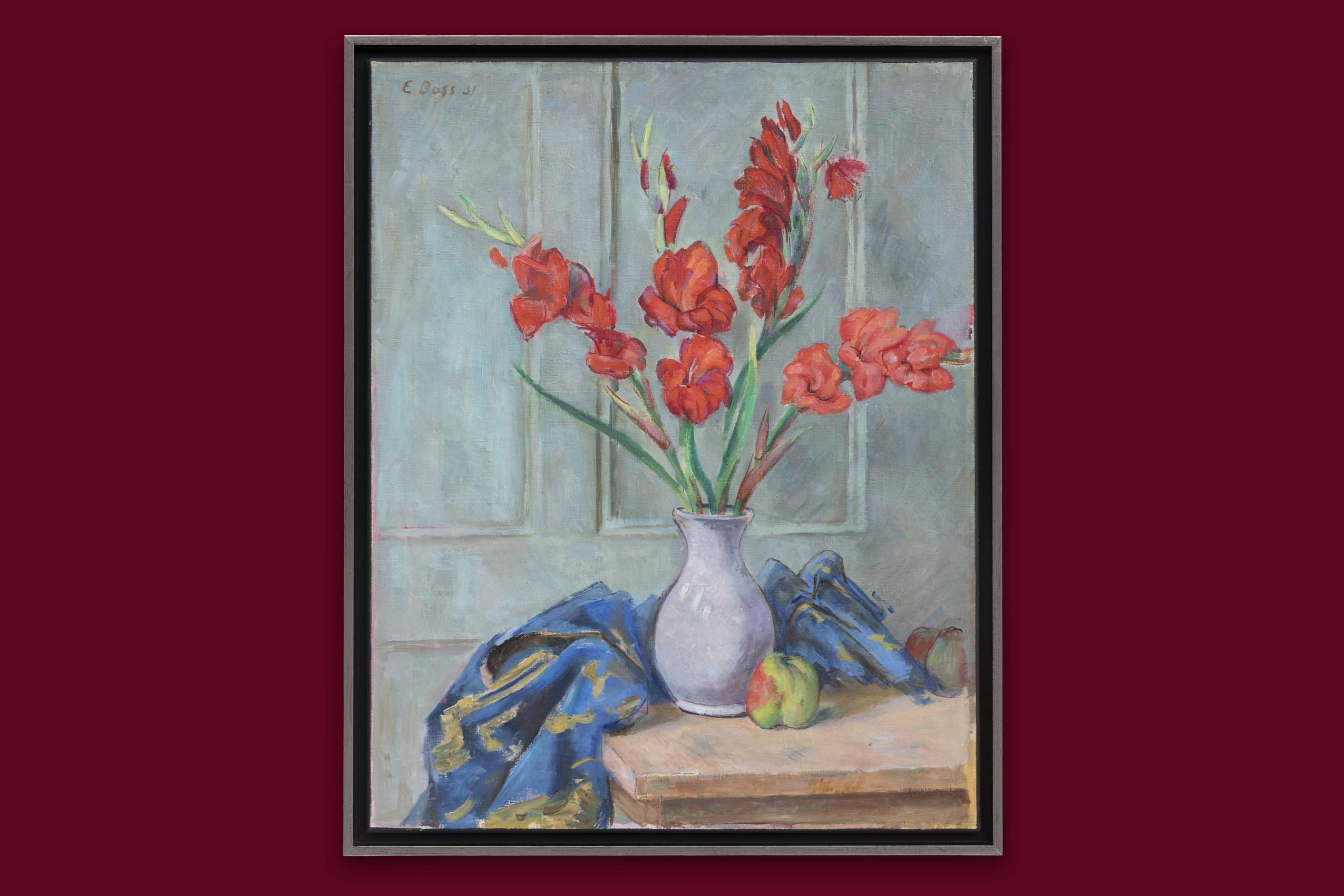 Boss Eduard - Funkelnde Blumenvase - Gerahmt Boss Eduard - Funkelnde Blumenvase - Gerahmt