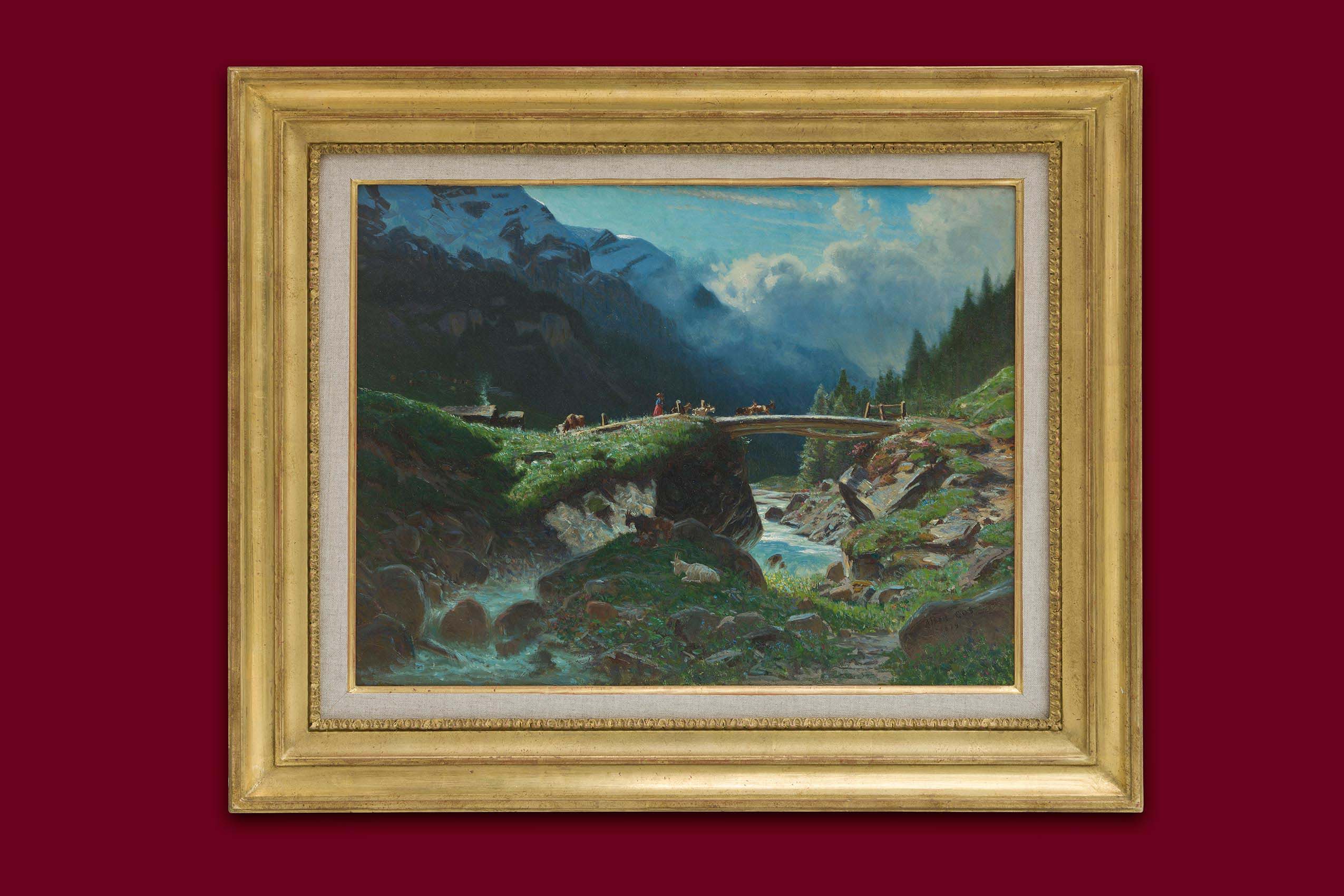 Gos Albert - Val d’Anniviers - Gerahmt Gos Albert - Val d’Anniviers - Gerahmt