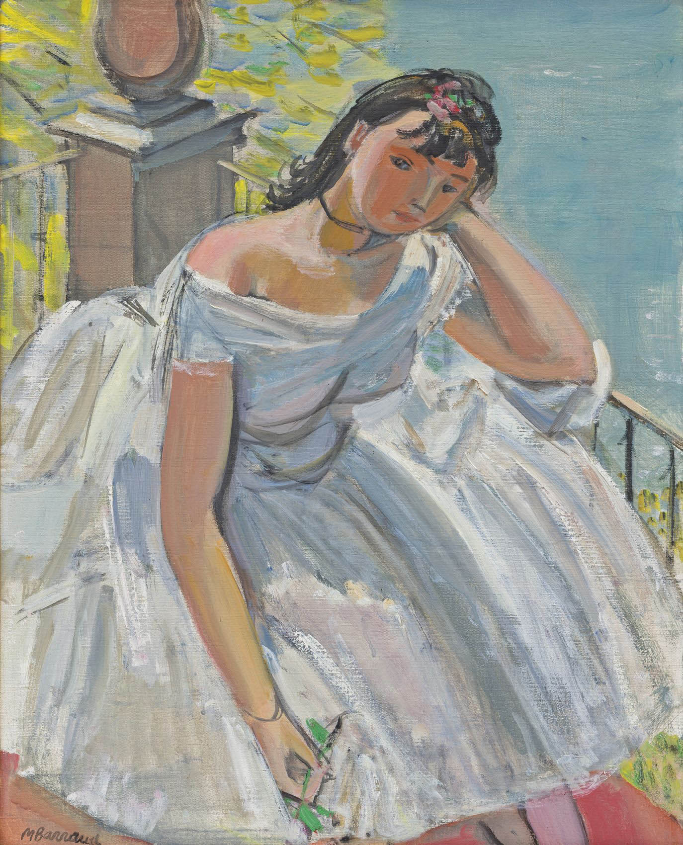 Barraud Maurice - Ballerina auf der Terrasse, Ascona (über dem Lago Maggiore) Barraud Maurice - Ballerina auf der Terrasse, Ascona (über dem Lago Maggiore)