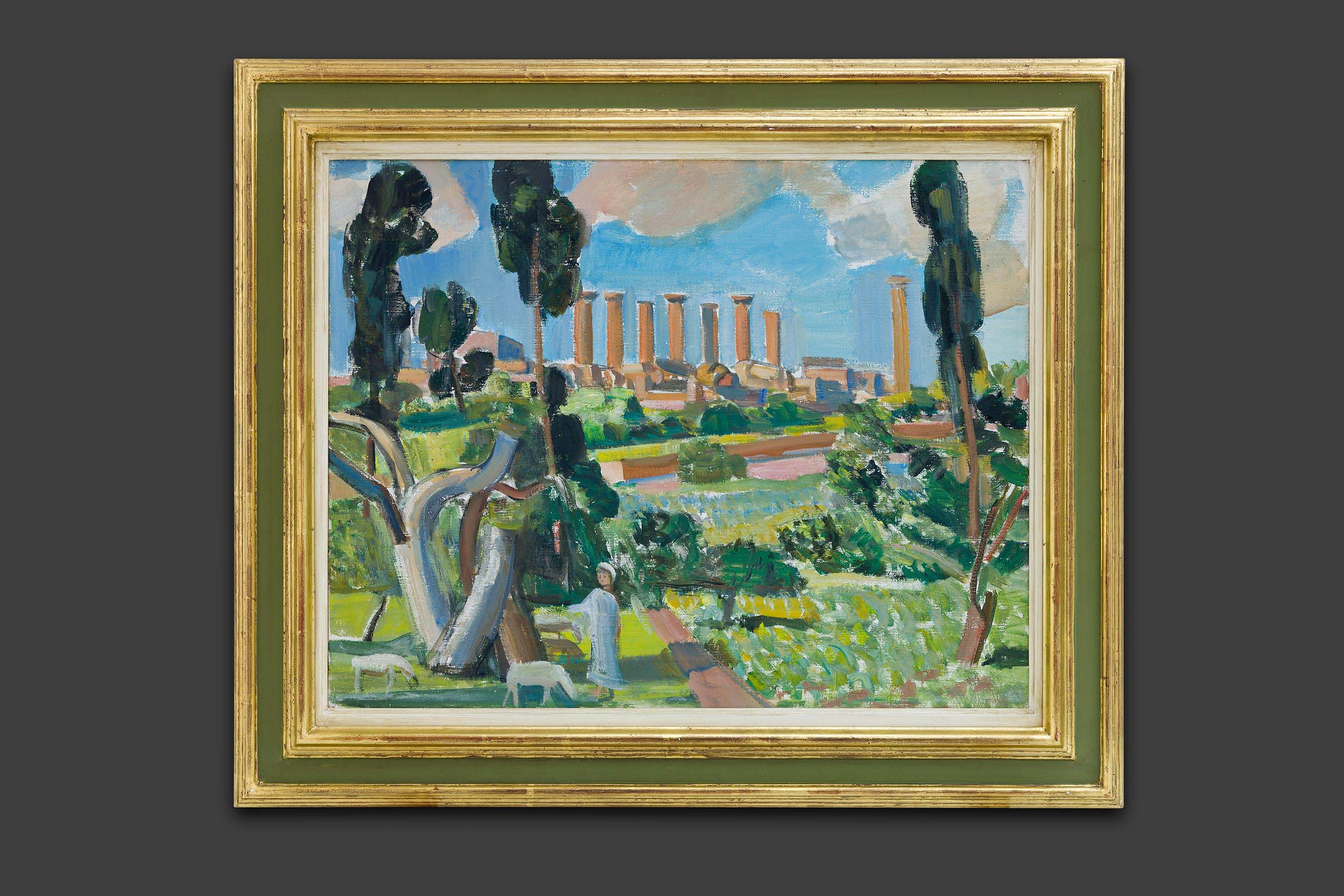 Barraud Maurice - Ruines temple d’Hercule - Encadré Barraud Maurice - Ruines temple d’Hercule - Encadré