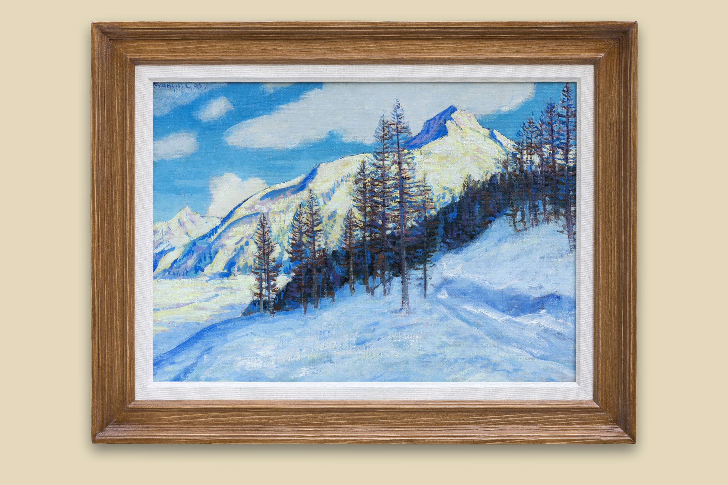 Gos François - L'hiver dans la région d'Aletsch - Encadré Gos François - L'hiver dans la région d'Aletsch - Encadré