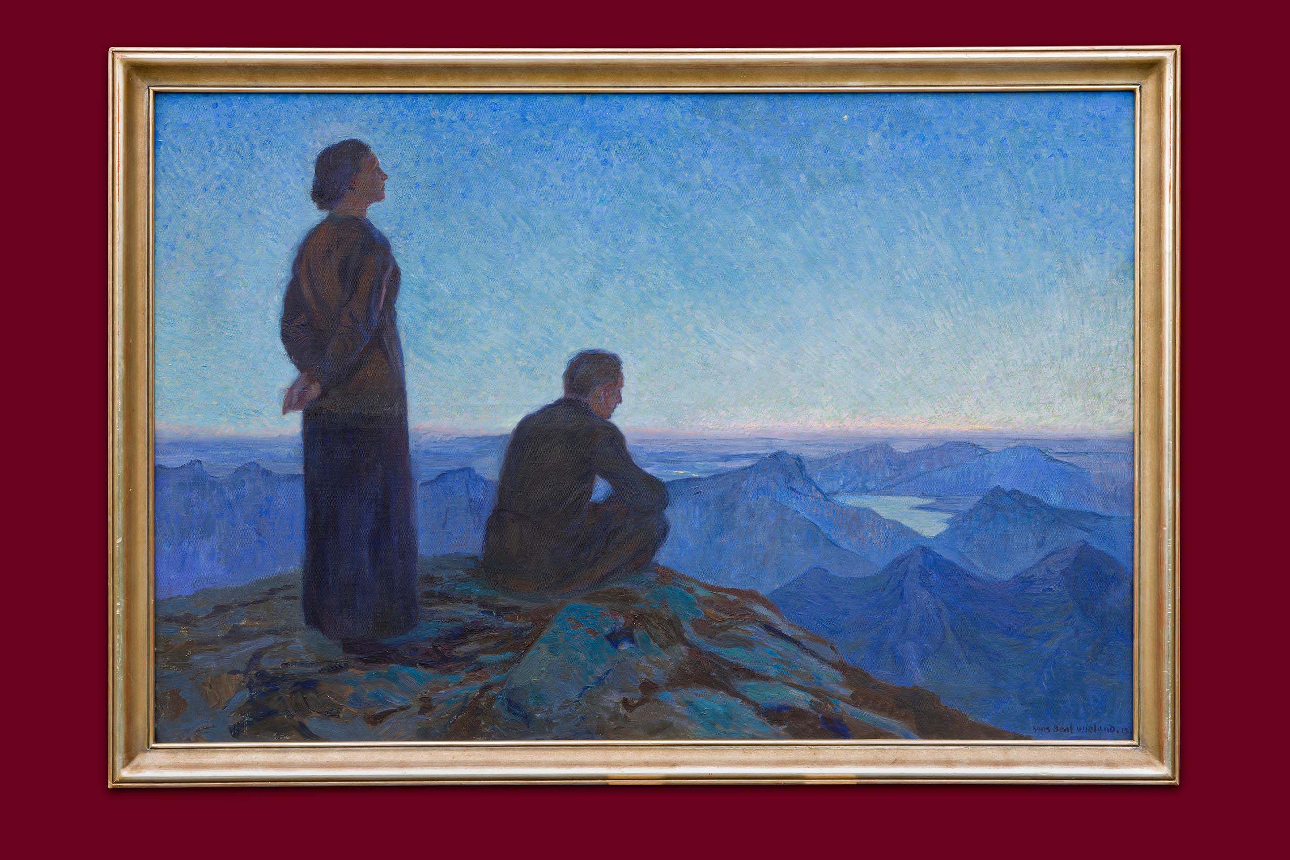 Wieland Hans Beat - Gallusberg bei Mörschwil - Gerahmt Wieland Hans Beat - Gallusberg bei Mörschwil - Gerahmt