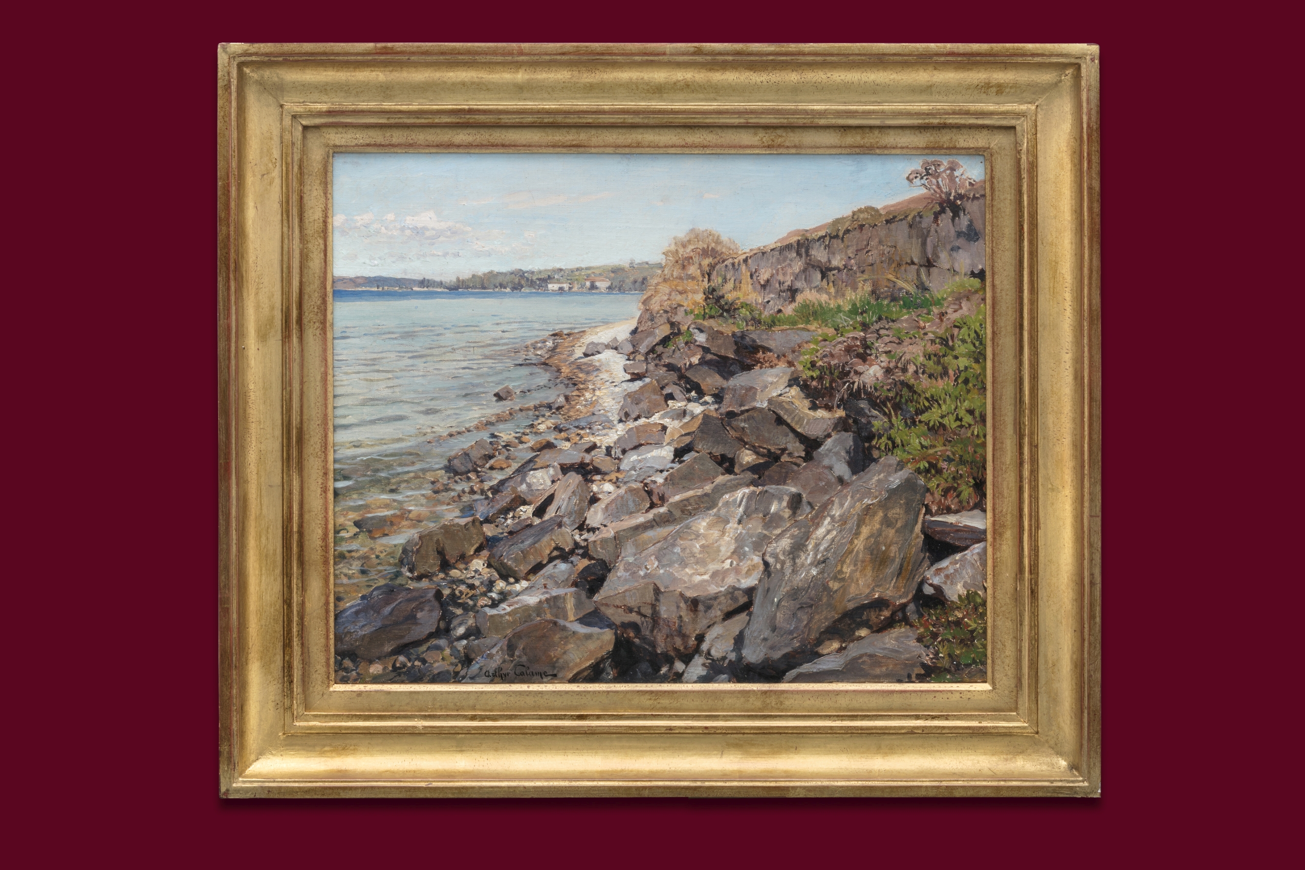 Calame Jean-Baptiste Arthur - Lac Léman - Encadré Calame Jean-Baptiste Arthur - Lac Léman - Encadré