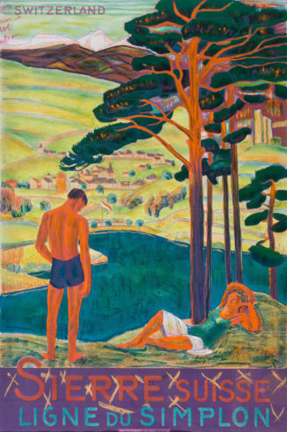 Bille Edmond - Affiche du Lac de Géronde II