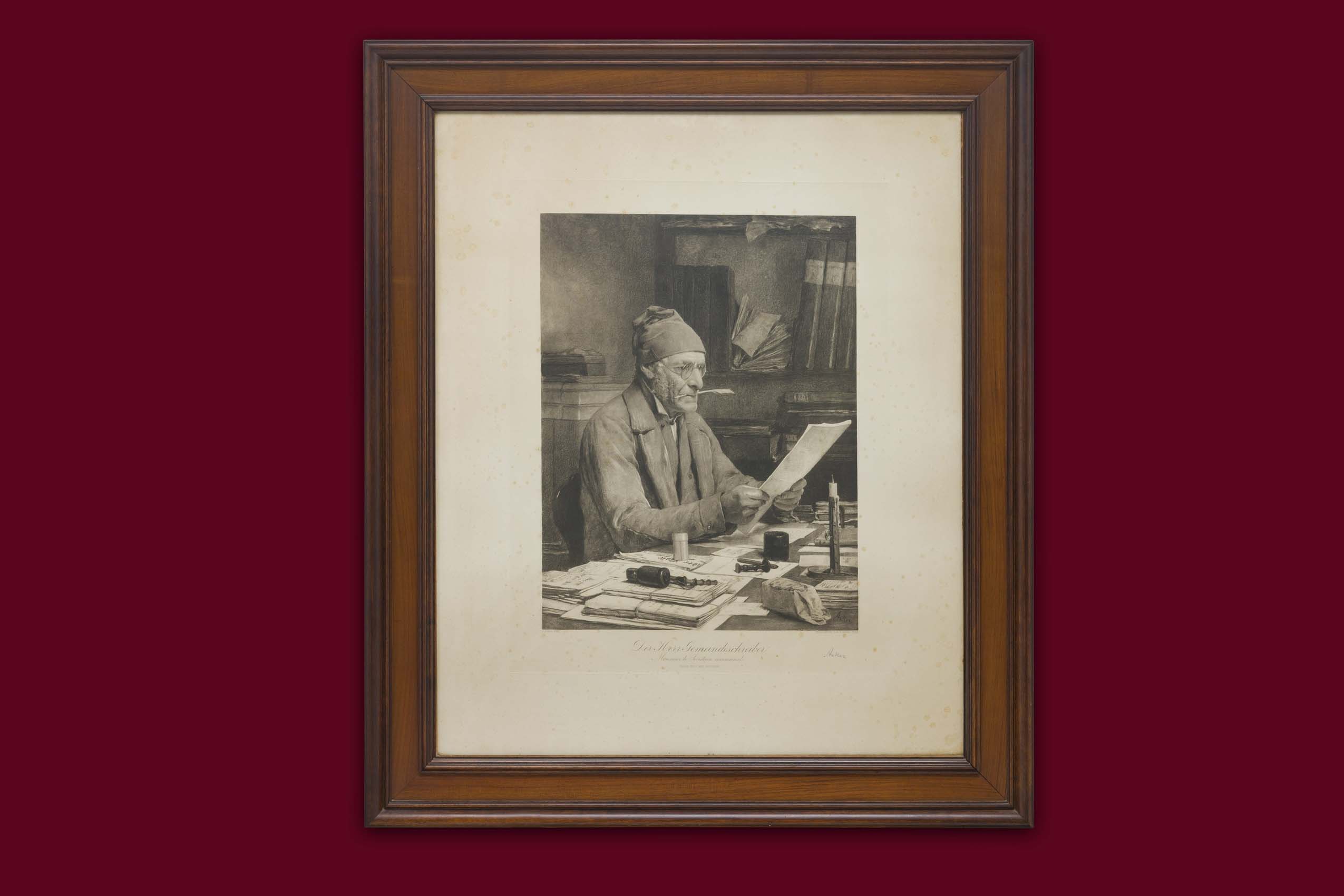 Anker Albert - Le greffier de la paroisse - Encadré Anker Albert - Le greffier de la paroisse - Encadré