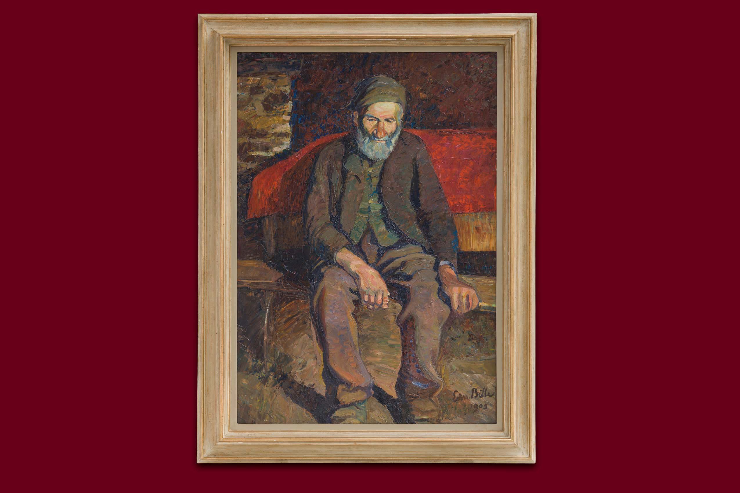 Bille Edmond - Der alte - Gerahmt Bille Edmond - Der alte - Gerahmt