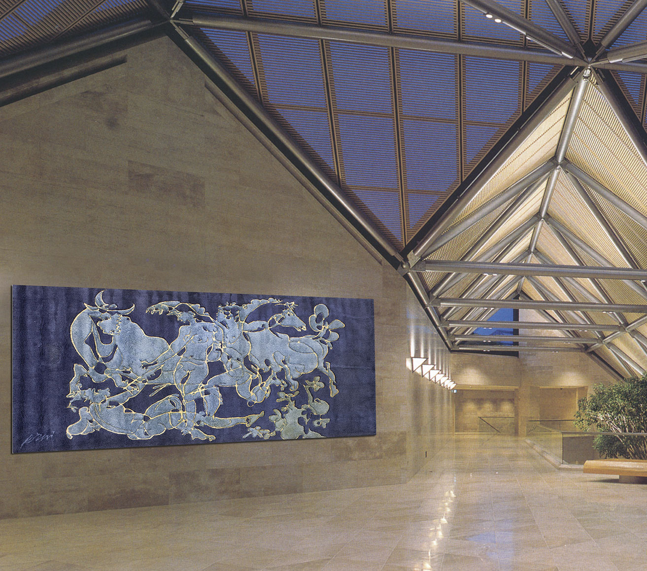 Erni Hans - Dekorativer Wandteppich - Beispiel Erni Hans - Dekorativer Wandteppich - Beispiel