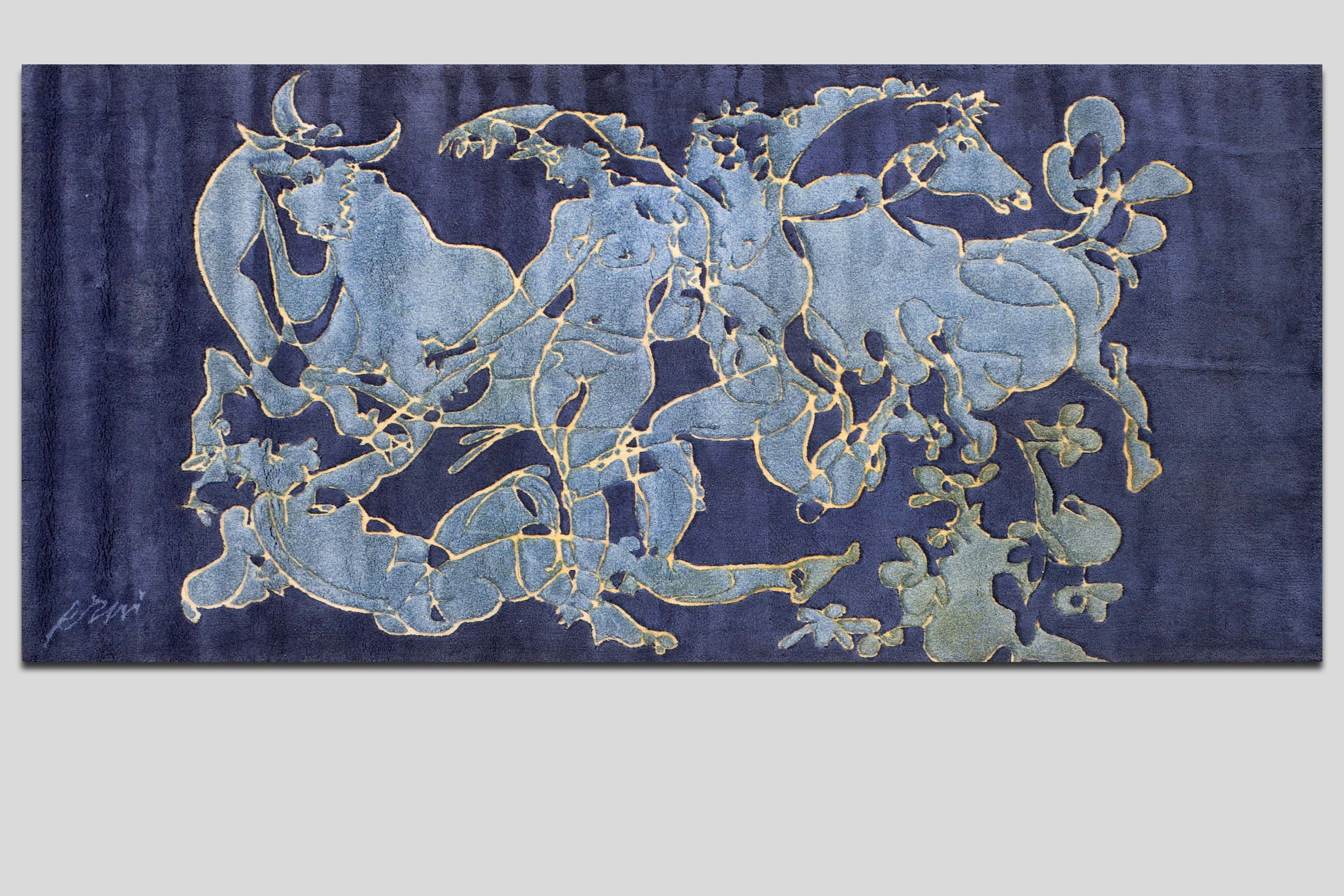 Erni Hans - Dekorativer Wandteppich - Gerahmt Erni Hans - Dekorativer Wandteppich - Gerahmt