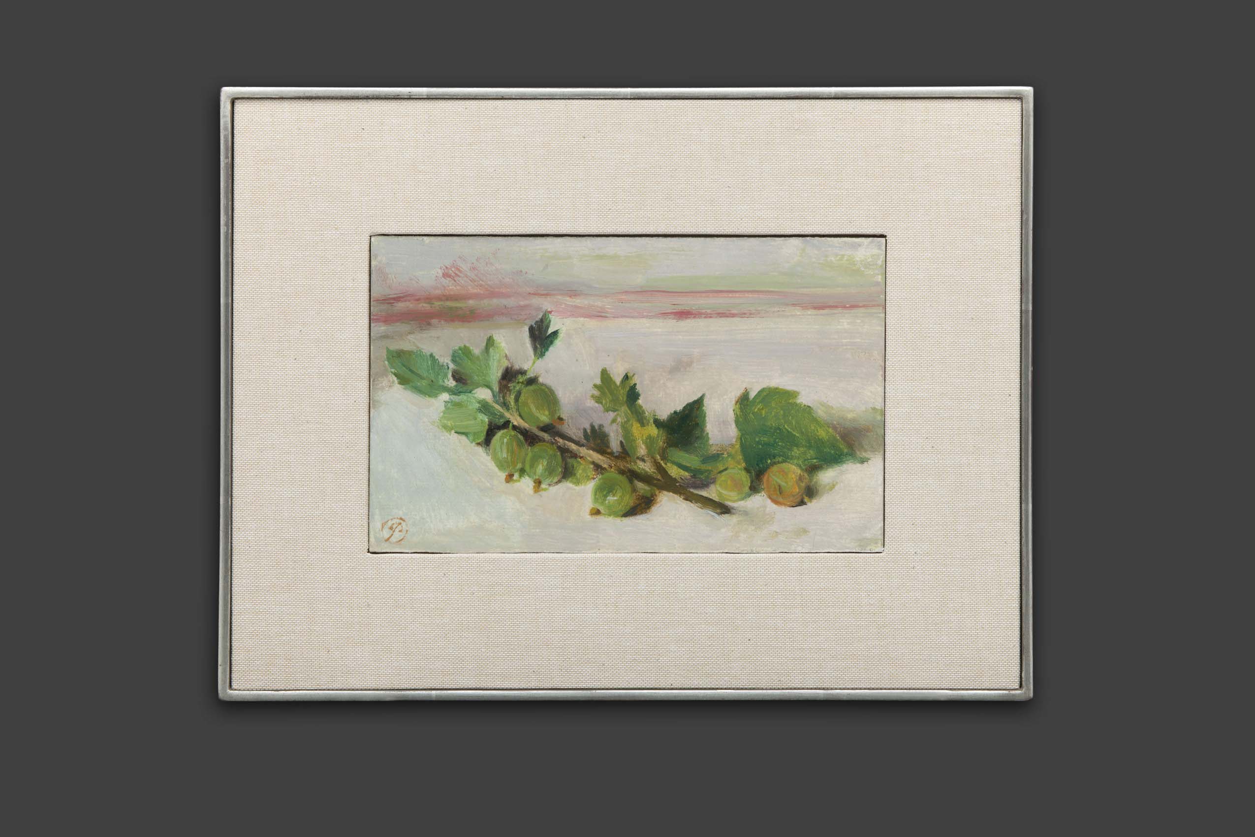 De Palézieux Gérard - Branche de raisinet - Encadré De Palézieux Gérard - Branche de raisinet - Encadré