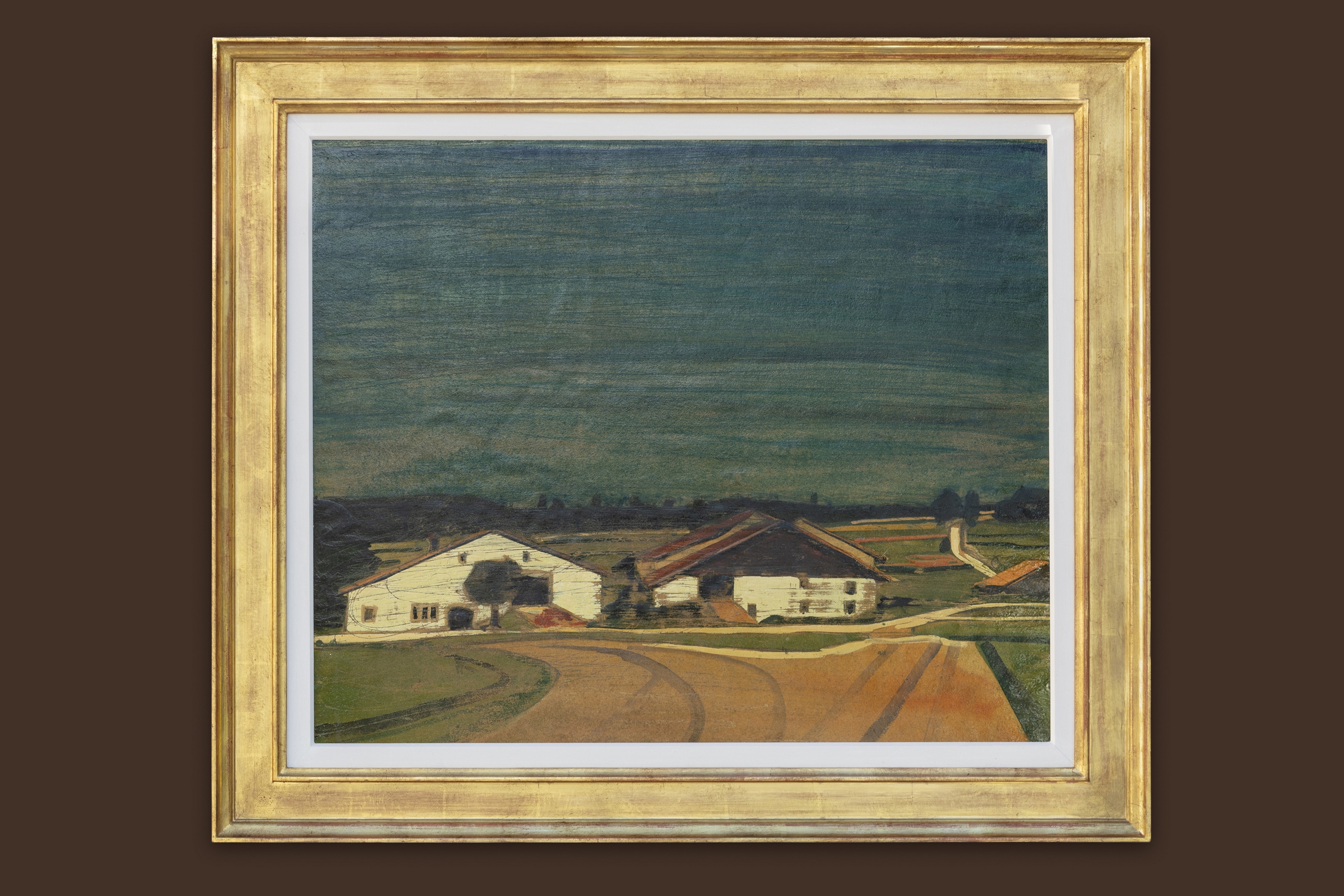 Schnyder Albert - An der Kreuzung - Gerahmt Schnyder Albert - An der Kreuzung - Gerahmt