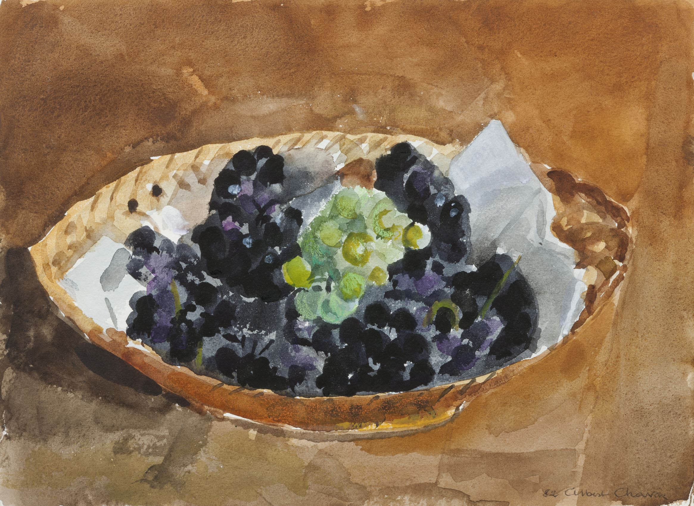 Chavaz Albert - Stillleben mit Weintrauben Chavaz Albert - Stillleben mit Weintrauben