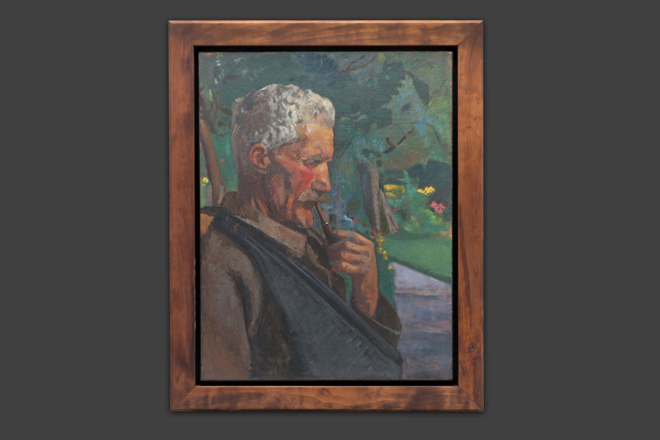 Amiet Cuno - Le jardinier dans le jardin de Amiet - Encadré Amiet Cuno - Le jardinier dans le jardin de Amiet - Encadré