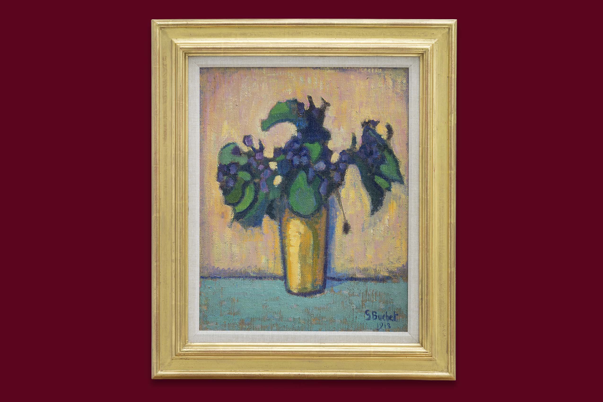 Buchet Gustave Louis - Fleurs - Encadré Buchet Gustave Louis - Fleurs - Encadré