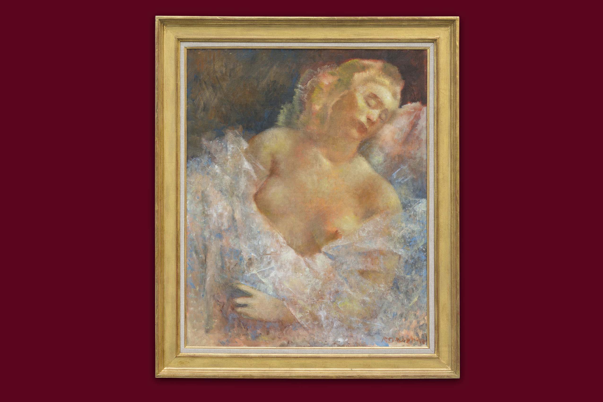 Bosshard Rodolphe-Théophile - Der Tod des Schwans - Gerahmt Bosshard Rodolphe-Théophile - Der Tod des Schwans - Gerahmt