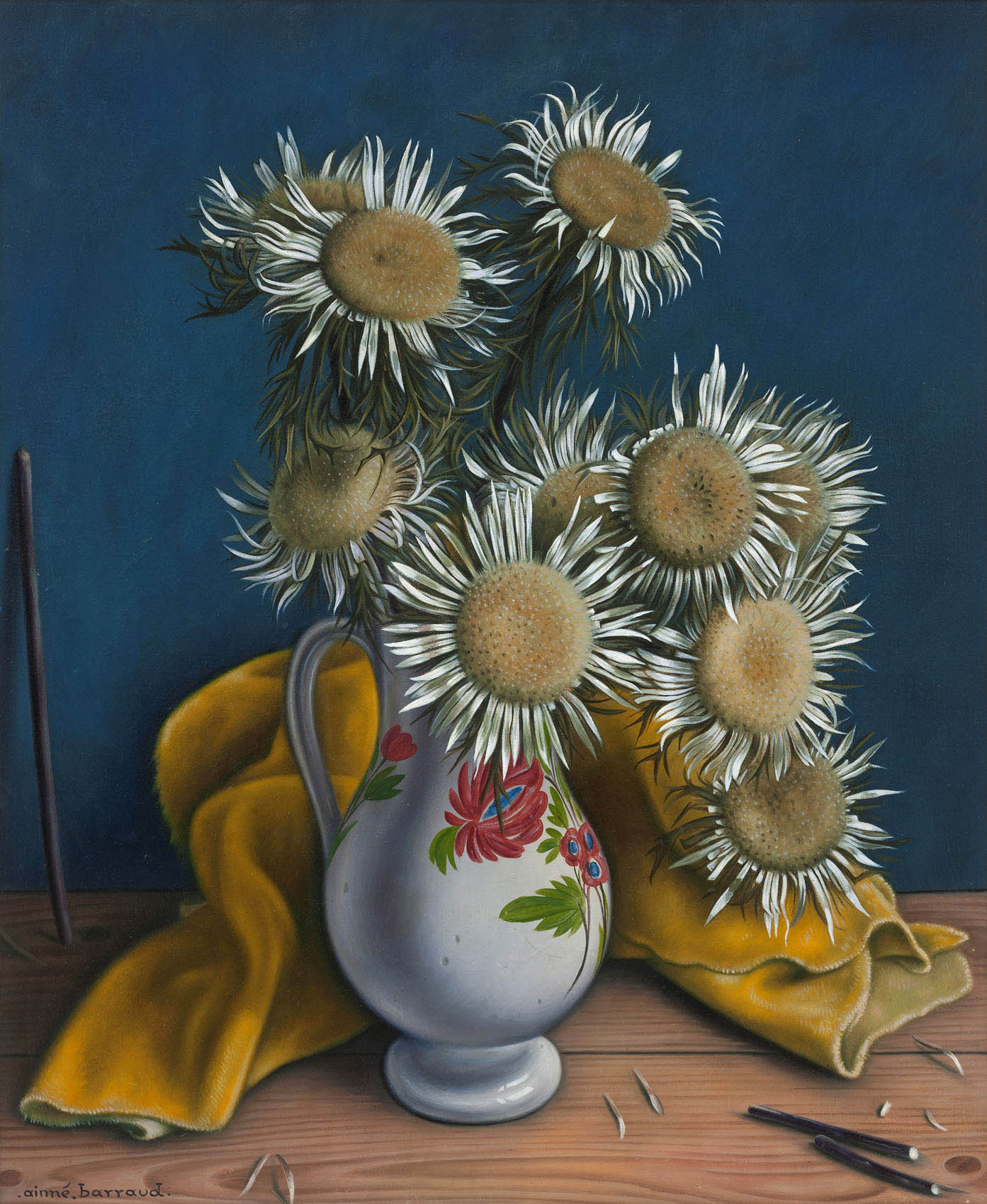 Barraud Aimé Victor - Die Carlines (weiße Disteln der Alpen), um 1940 Barraud Aimé Victor - Die Carlines (weiße Disteln der Alpen), um 1940