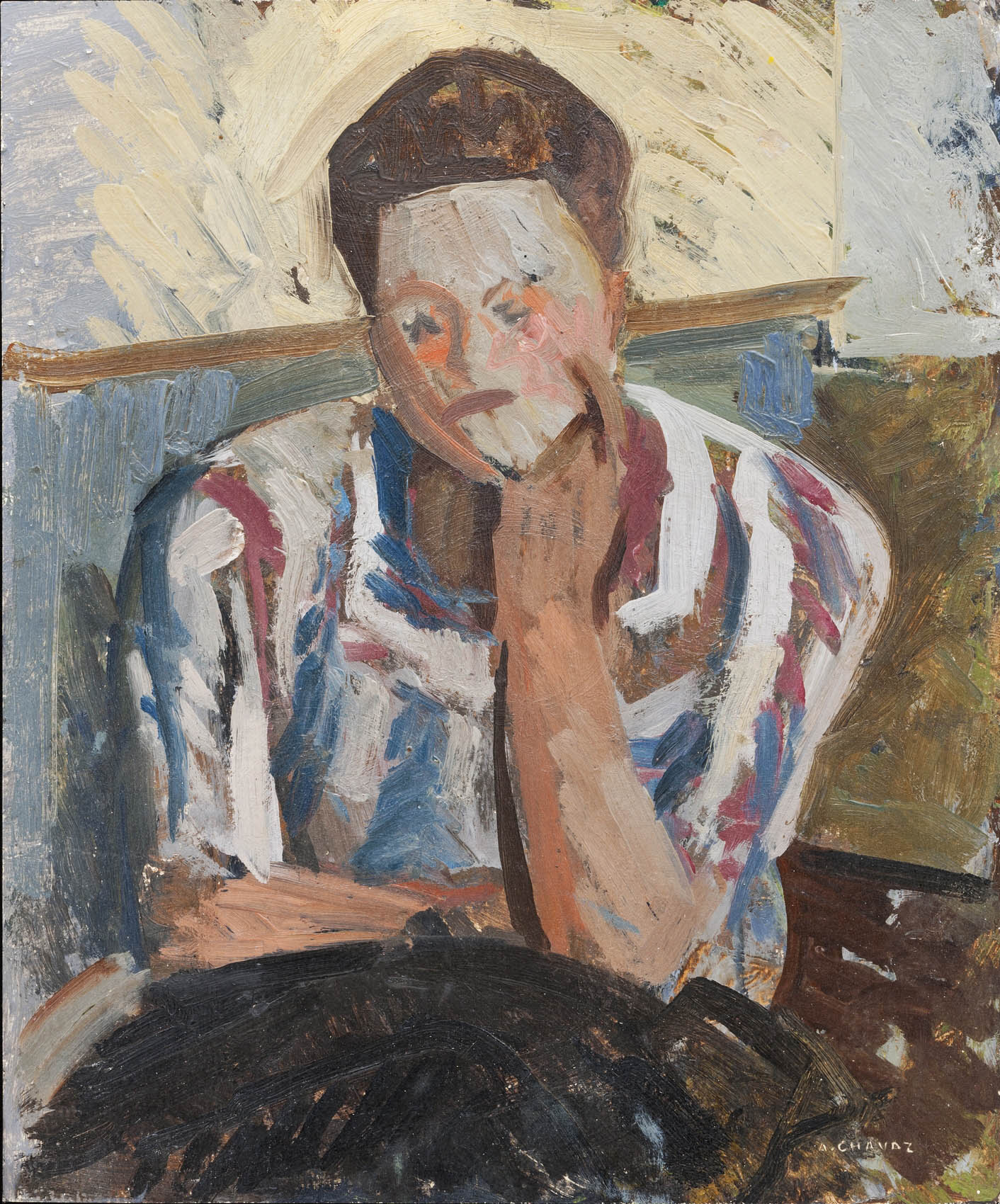 Chavaz Albert - Femme rêveuse, songeuse Chavaz Albert - Femme rêveuse, songeuse