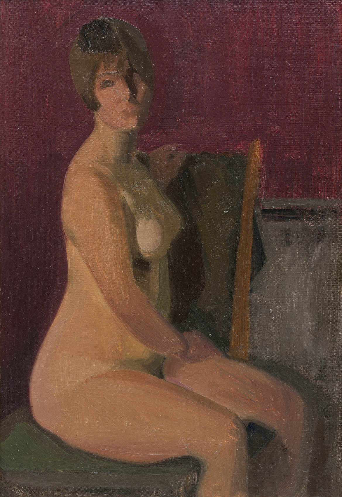 Chavaz Albert - Sitzend nackt Chavaz Albert - Sitzend nackt