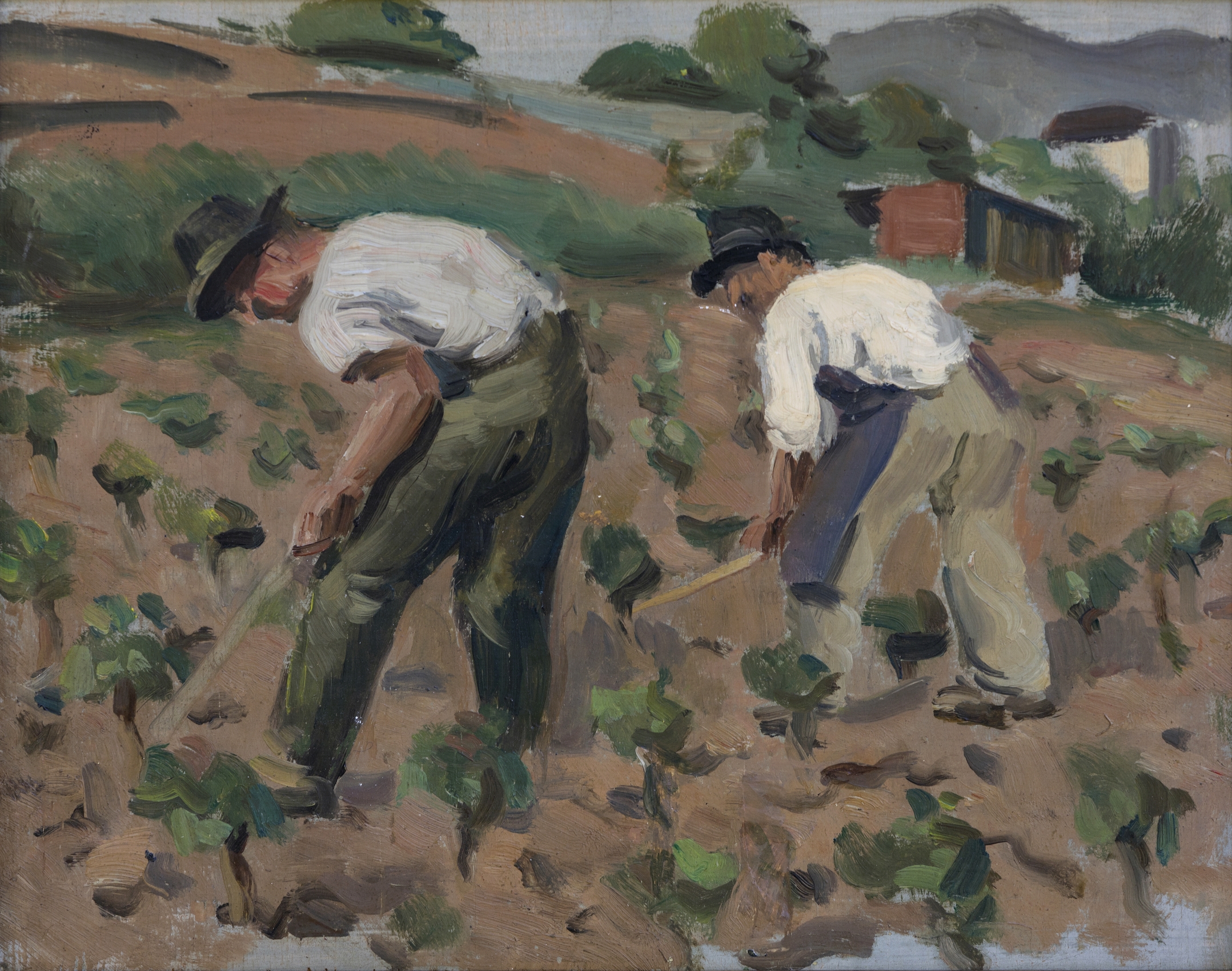 Burnand David Arnold - Travail aux vignes Burnand David Arnold - Travail aux vignes