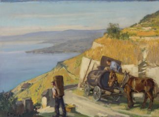 Hodel Ernst - Die Ernte auf dem Chemin du Dézaley