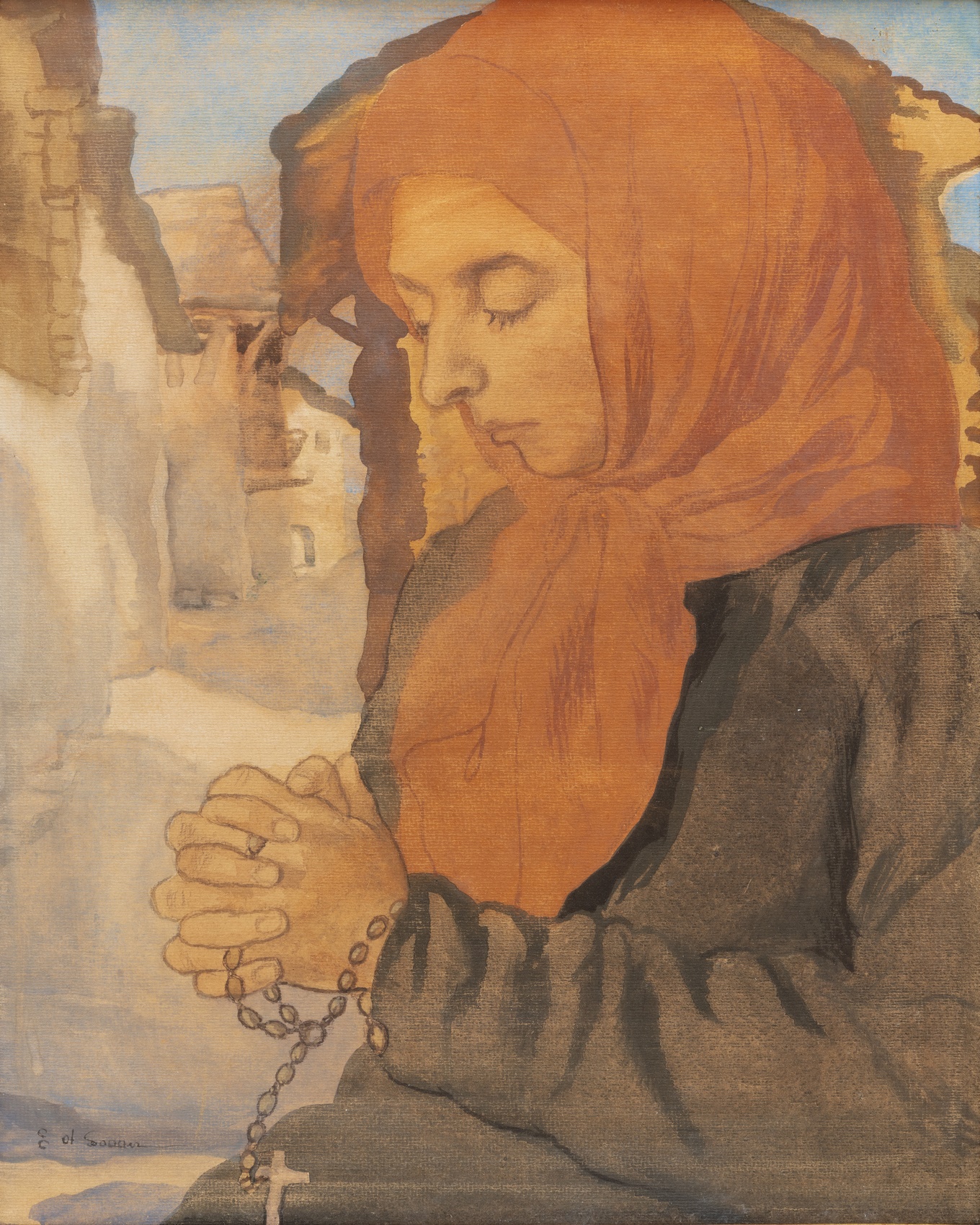 Olsommer Charles-Clos - Recueillement à Savièse Olsommer Charles-Clos - Recueillement à Savièse