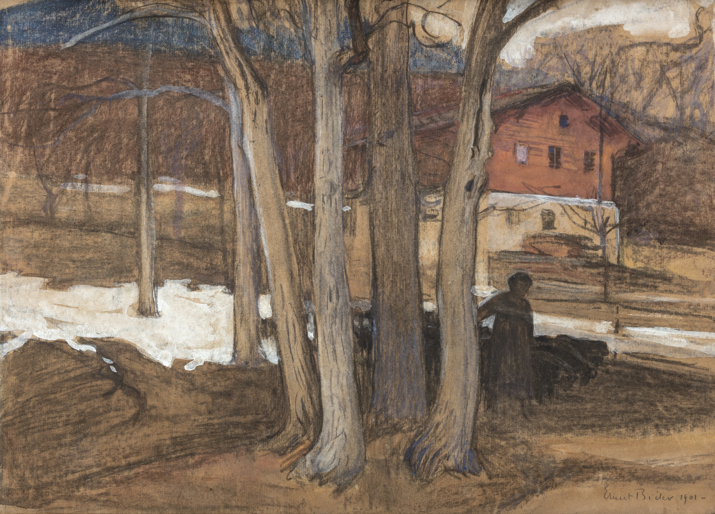 Bieler Ernst - La maison de Bieler à Savièse Bieler Ernst - La maison de Bieler à Savièse