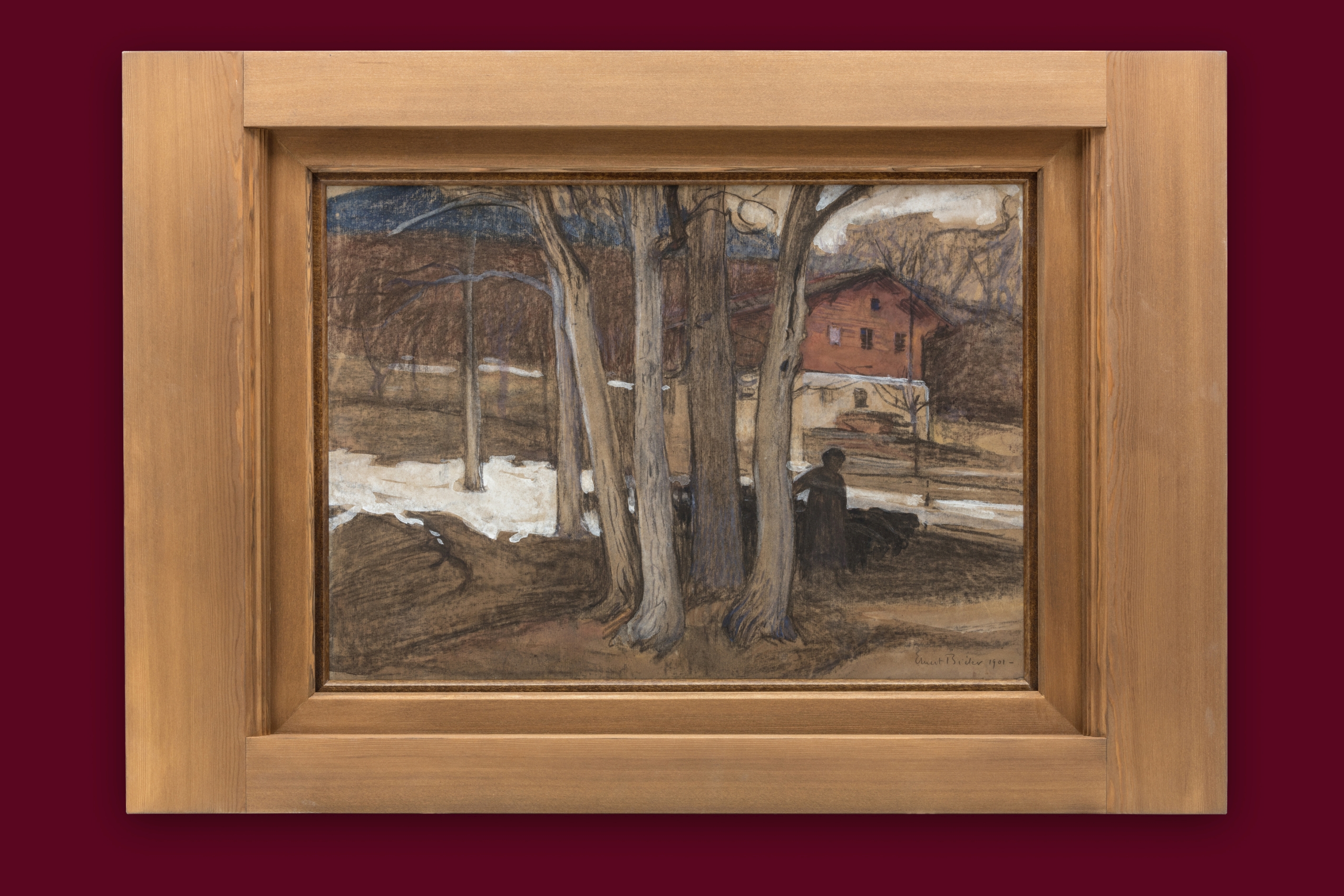 Bieler Ernst - La maison de Bieler à Savièse - Encadré Bieler Ernst - La maison de Bieler à Savièse - Encadré