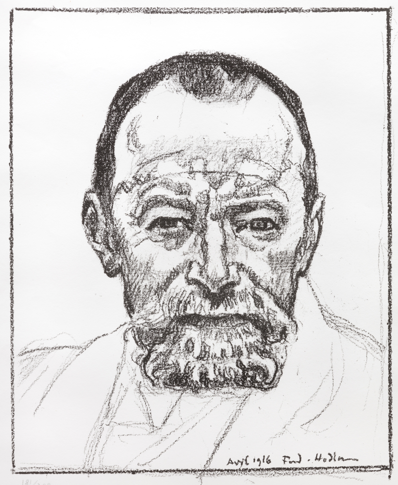 Hodler Ferdinand - Autoportrait Hodler Ferdinand - Autoportrait
