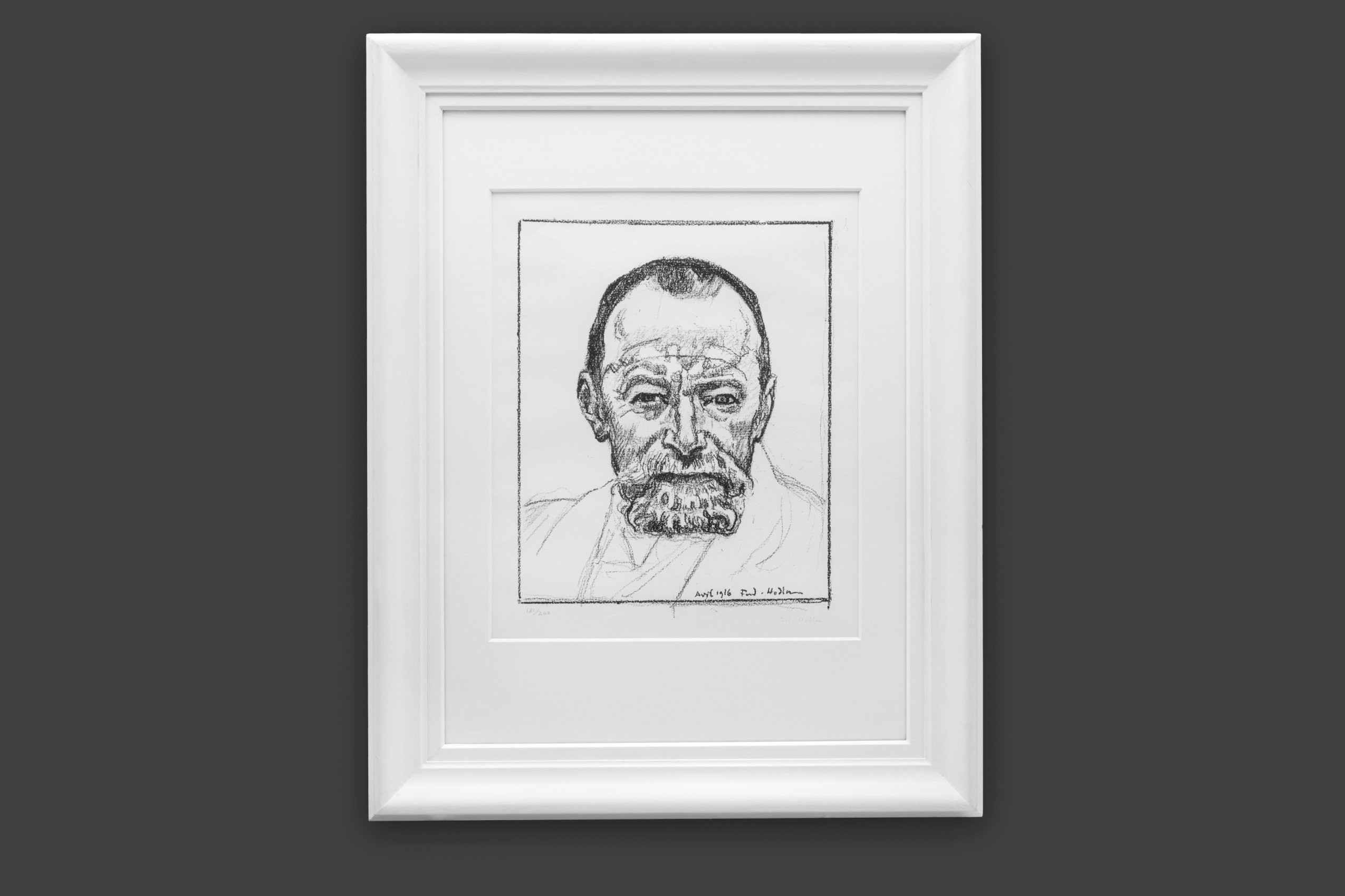 Hodler Ferdinand - Autoportrait - Encadré Hodler Ferdinand - Autoportrait - Encadré