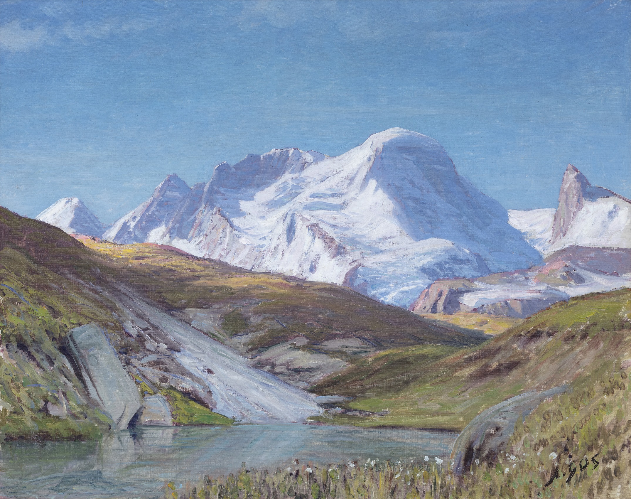 Gos Albert - Lac avec vue sur les montagnes Gos Albert - Lac avec vue sur les montagnes