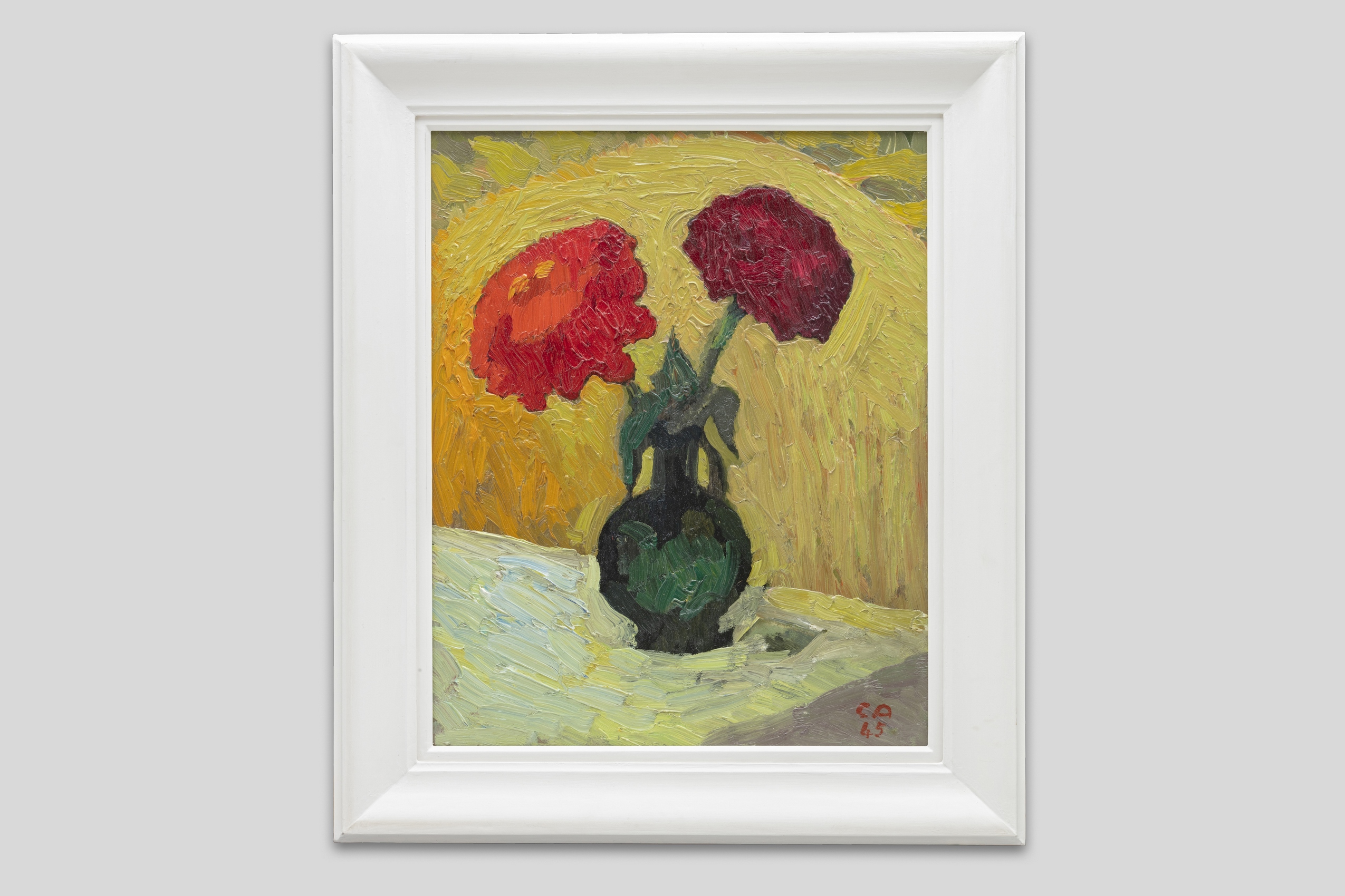 Amiet Cuno - Vase avec fleurs - Encadré Amiet Cuno - Vase avec fleurs - Encadré