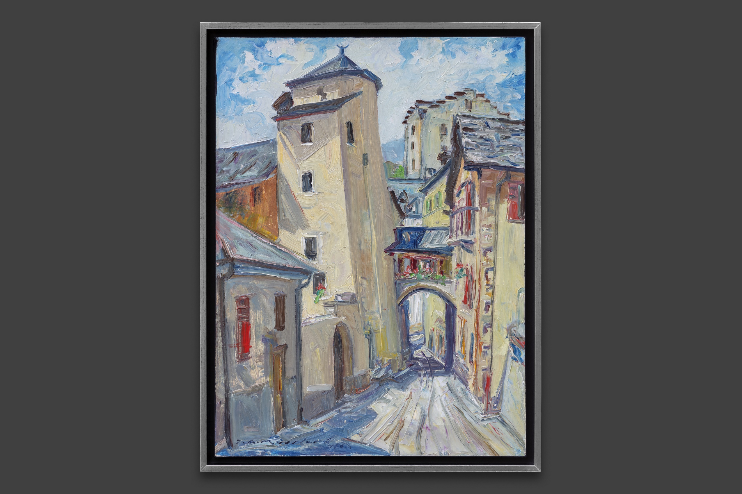 Mussler Joseph André - Sion, rue du Château - Encadré Mussler Joseph André - Sion, rue du Château - Encadré