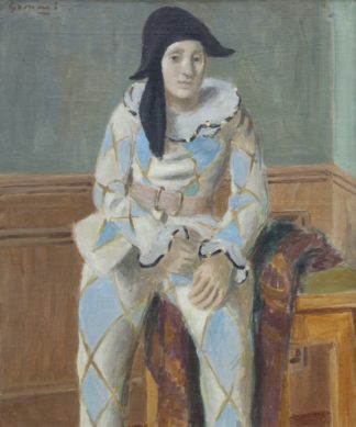 Gimmi Wilhelm - Sitzender Harlekin