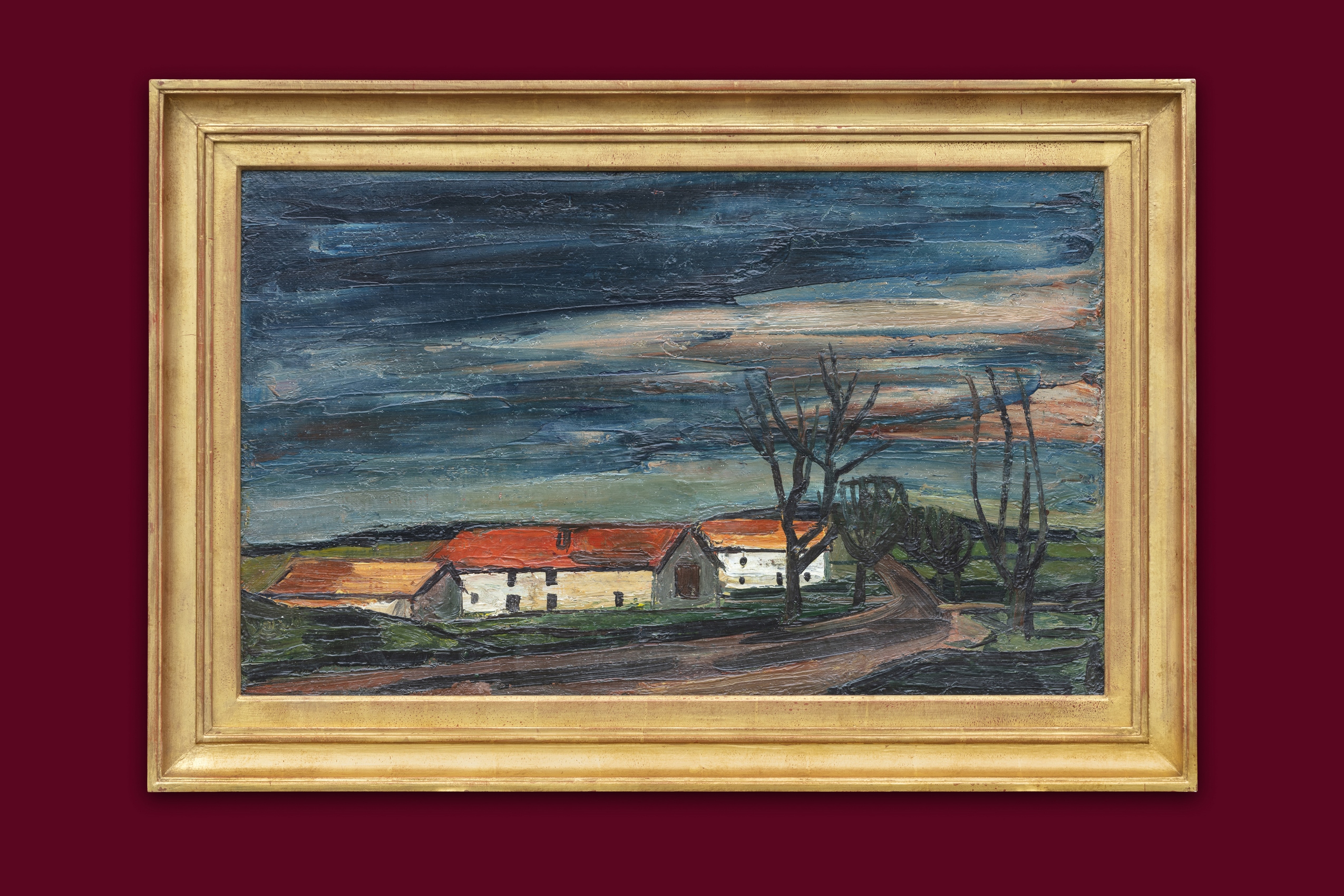 Schnyder Albert - Vers le soir, au Jura - Encadré Schnyder Albert - Vers le soir, au Jura - Encadré