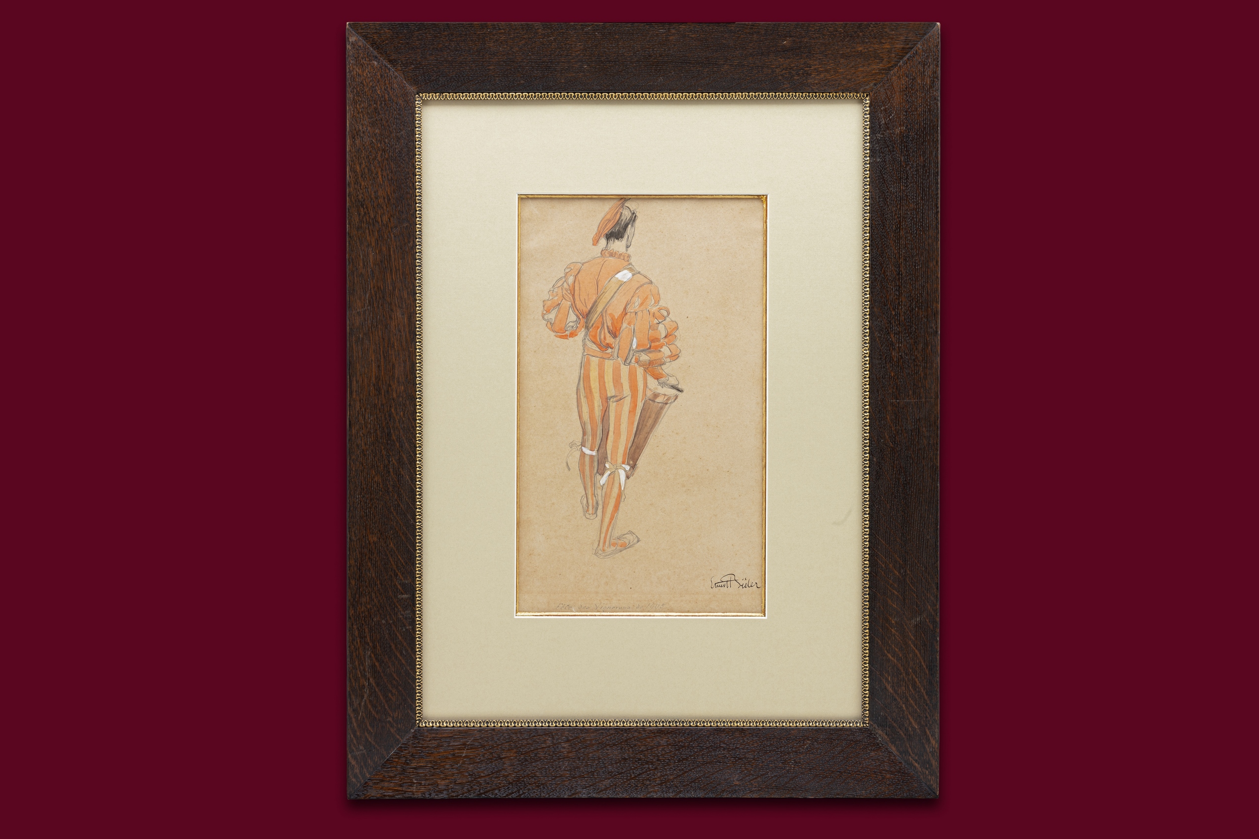 Bieler Ernst - Erntefest-Trommel, 1905 - Gerahmt Bieler Ernst - Erntefest-Trommel, 1905 - Gerahmt