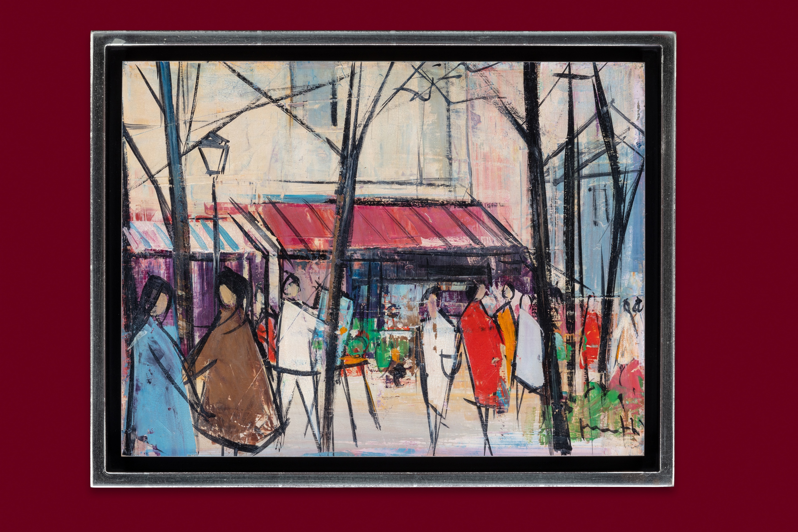 Mafli Walter - Der Markt - Gerahmt Mafli Walter - Der Markt - Gerahmt