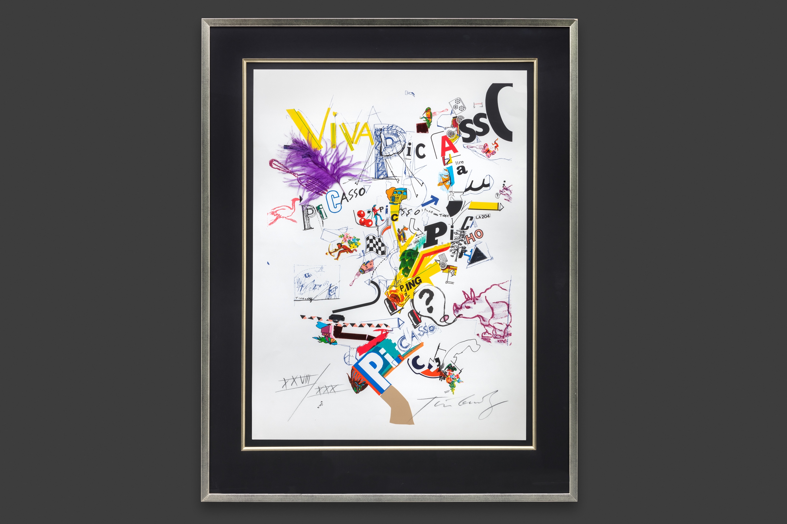 Tinguely Jean - Viva Picasso - Encadré Tinguely Jean - Viva Picasso - Encadré