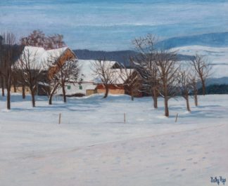 Thys Kathys - Paysage de campagne enneigé